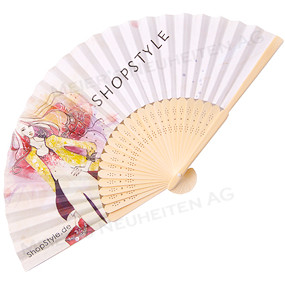 Werbeartikel Werbefächer Bambus