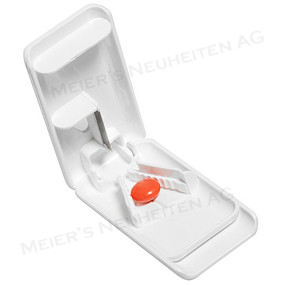 Werbeartikel Pillenteiler eckig  (Pillendose)